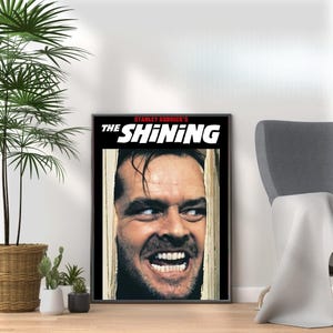 The Shining - Vintage 80s Movie Print - Retro Film Wall Art Collection for Nostalgic Movie Lovers & Pop Culture Fans A3 A4 A5 Home Décor