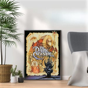 Dark Crystal - Vintage 80s Movie Print - Retro Film Wall Art Collection for Nostalgic Movie Lovers & Pop Culture Fans A3 A4 A5 Home Décor