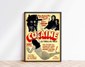 Retro Anti-Drug Propaganda Poster: Vintage-Style Wall Art