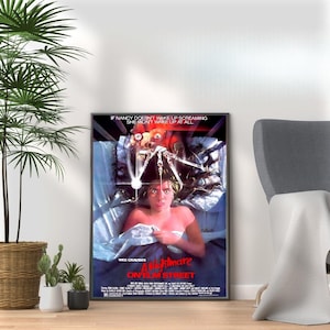 Nightmare on Elm Street Poster: Chilling Horror Film Art (A3 A4 A5 Print)
