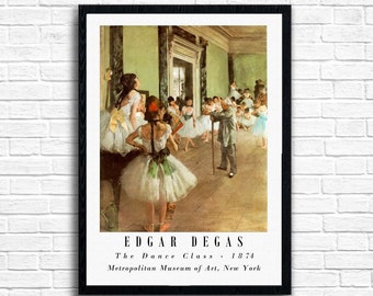 Edgar Degas 'the Dance Class' Fine Art Reproduction Poster Print