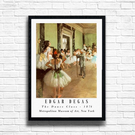 Edgar Degas 'the Dance Class' Fine Art Reproduction Poster Print
