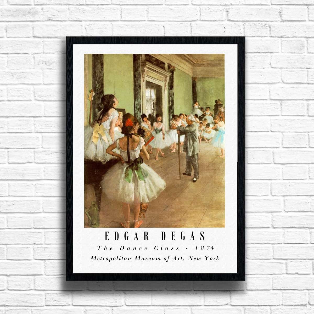 Edgar Degas 'the Dance Class' Fine Art Reproduction Poster Print