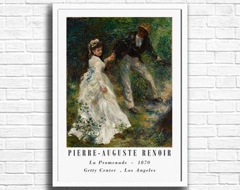 Renoir、LA PROMENADE、海外版超希少レゾネ、新品額付 Renoir La Promenade Print: Classic Fine Art Reproduction - Etsy