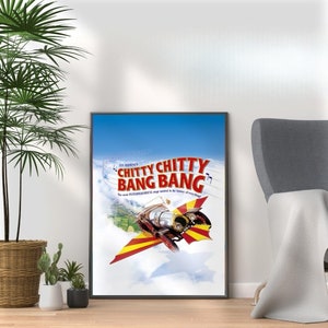 Chitty Chitty Bang Bang Musical Poster Print Vibrant Wall Art for Fans - Home Wall Decor Broadway West End Musical Theatre Wall Art Display