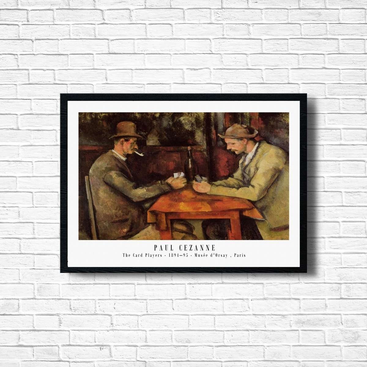 Paul Cezanne 'The Card Players' Fine Art Reproduction Poster