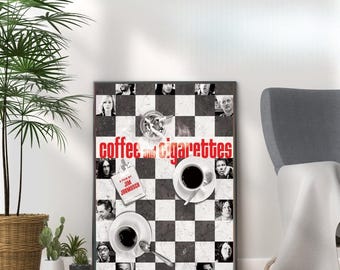 Coffee and Cigarettes Movie Poster: Retro Film Art Print
