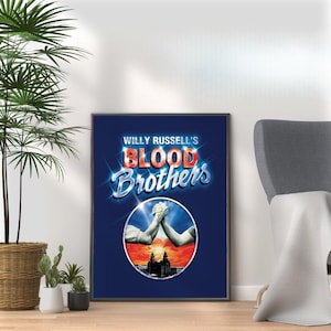 Blood Brothers Musical Poster Print - Vibrant Wall Art for Fans - Home Wall Decor Gift - Broadway West End Musical Theatre Wall Art Display
