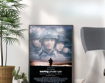 Impression Il faut sauver le soldat Ryan : affiche de film rétro des années 90, décoration d'intérieur (A3, A4, A5)