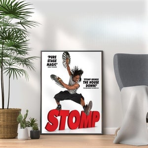 Stomp Musical Poster Print - Vibrant Wall Art for Fans Home Wall Decor Gift - Broadway West End Musical Theatre Room Wall Art Display