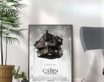 The Cabin in the Woods Poster: Vintage Horror Movie Art Print