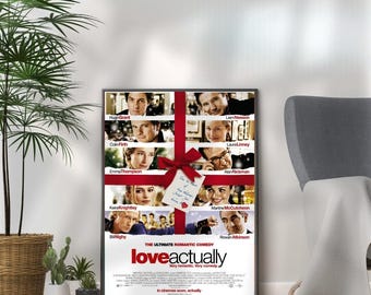 Love Actually Movie Poster: Christmas Film Wall Art (A3, A4, A5)