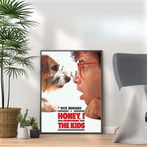 Honey I Shrunk The Kids  - Vintage 80s Movie Print - Retro Film Wall Art Collection for Movie Lovers & Pop Culture Fans A3 A4 A5 Home Décor