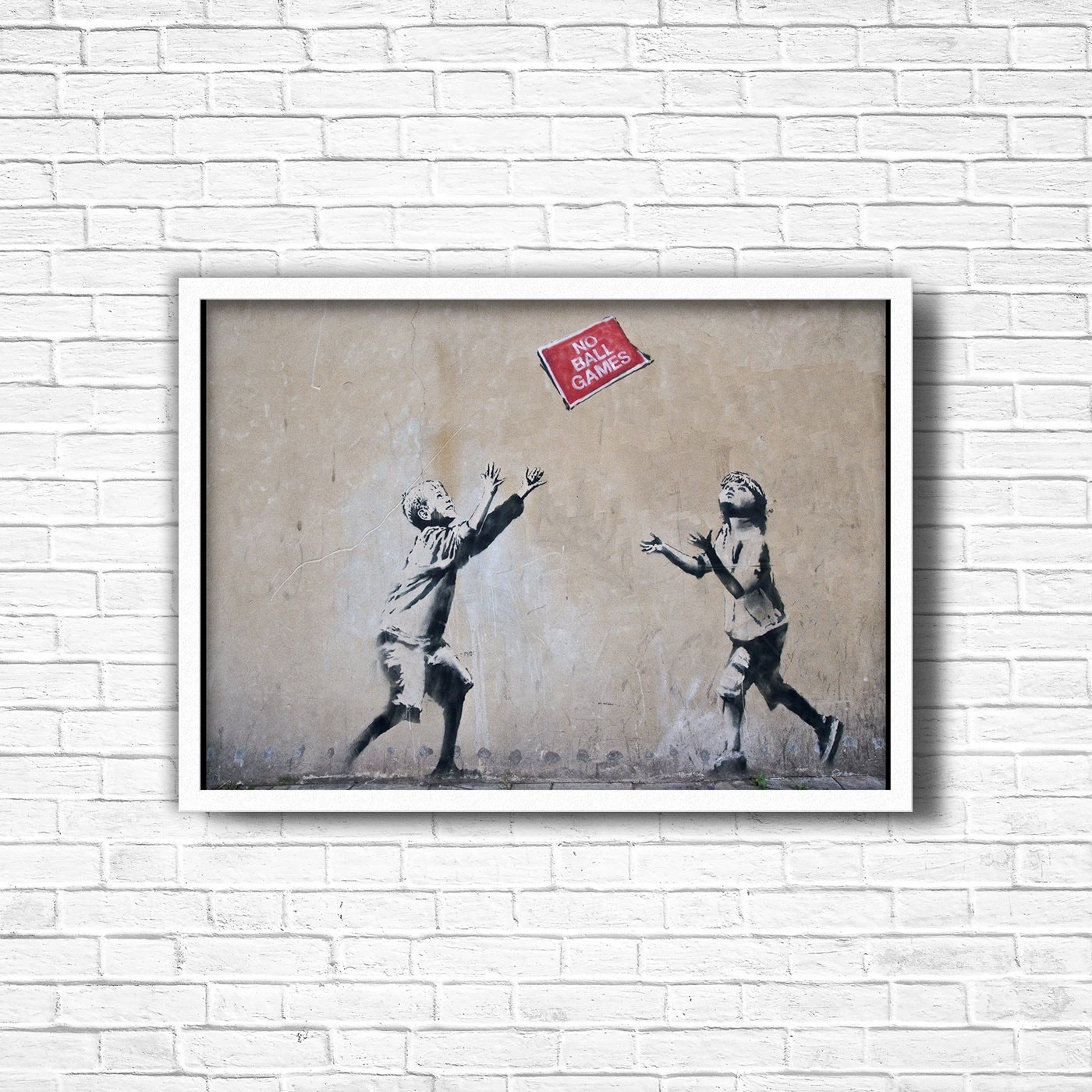 バンクシー Banksy 【No ball games】エスタンプリトグラフ Banksy 