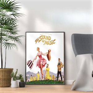 The Sound Of Music Musical Poster Print - Vibrant Wall Art for Fans Home Wall Decor Broadway West End Musical Theatre Room Wall Art Display