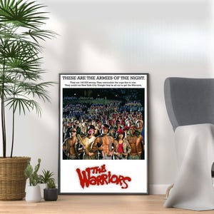 The Warriors Movie Poster: Vintage Retro Film Wall Art
