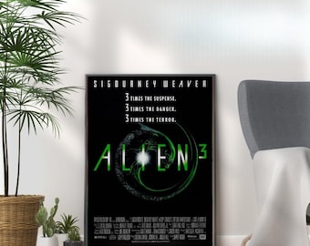 Alien 3 Movie Poster: Chilling Horror Film Art Print