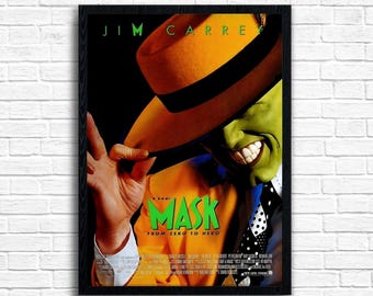 マスク映画ポスター：90年代レトロ映画プリント - Etsy 日本