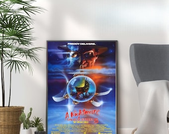 Nightmare on Elm Street 5 Poster: Chilling Horror Film Art