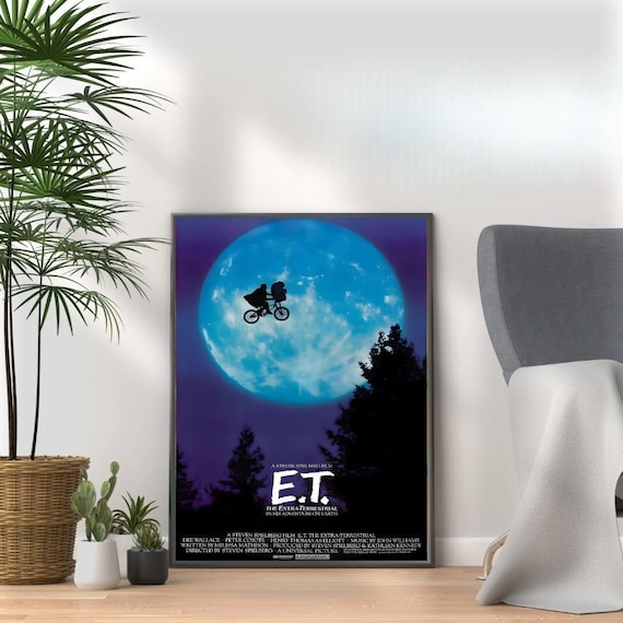 ET Movie Poster – Vintage 80s Film Print, Retro Home Decor - Etsy