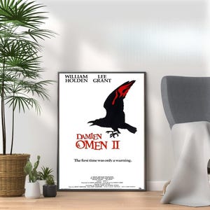 Damien: Omen II - Vintage Horror Movie Poster Print
