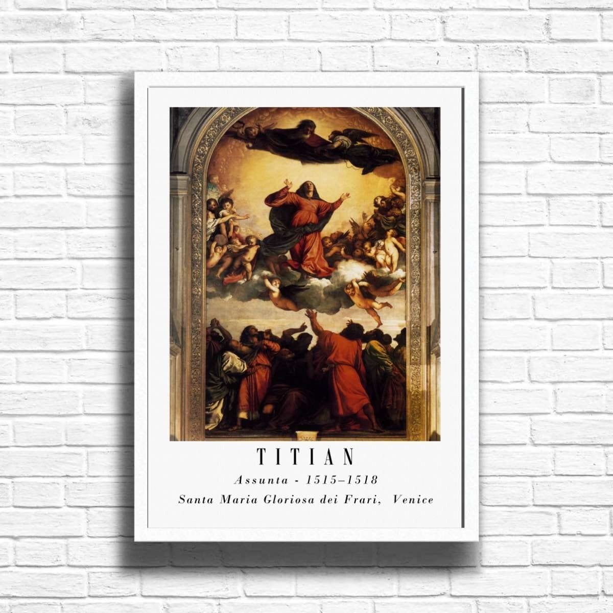 KAGAYA トランキュリティー　トランキュリティー　絵画 Titian - Assunta Fine Art Print: Classic Painting Reproduction - Etsy