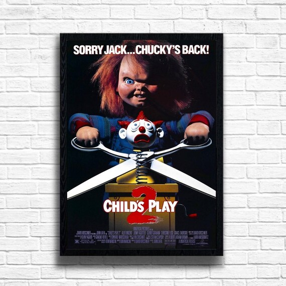 チャッキー チャイルド・プレイ2 ポスター：ヴィンテージホラー映画
