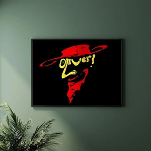 Oliver Musical Poster Print - Vibrant Wall Art for Fans Home Wall Decor Gift - Broadway West End Musical Theatre Room Wall Art Display