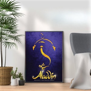 Aladdin Musical Poster: Broadway West End Theatre Art Print