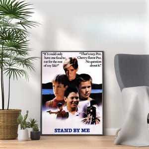 Stand By Me - Vintage 80s Movie Print - Retro Film Wall Art Collection for Nostalgic Movie Lovers & Pop Culture Fans A3 A4 A5 Home Décor