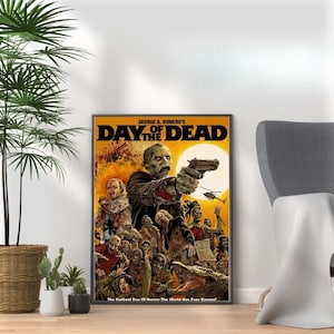 Days Of The Dead - Chilling Horror Movie Poster Print - Vintage & Modern Scary Film Art for Horror Fans, Thriller Halloween A3 A4 A5 Print