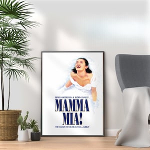 Mamma Mia Musical Poster Druck - Lebendige Wandkunst für Fans - Home Wand Dekoration Geschenk - Broadway West End Musical Theater Wand Kunst Display
