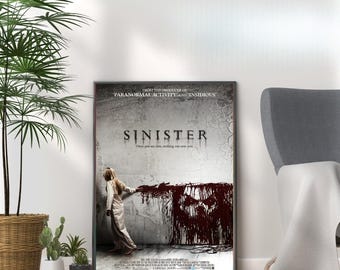 Sinister Horror Movie Poster Print: Vintage Scary Film Art