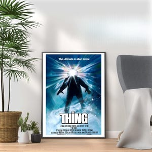 The Thing - Vintage 80s Movie Print - Retro Film Wall Art Collection for Nostalgic Movie Lovers & Pop Culture Fans A3 A4 A5 Home Décor