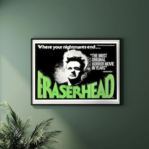 Eraserhead Movie Poster: Vintage Film Print, Cult Classic Art