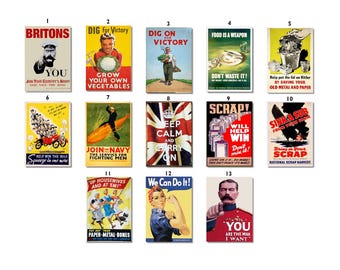 WWII Propaganda Poster Print: Vintage Military Wall Art