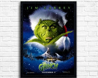 グリンチの映画ポスター：クリスマス映画の壁アート - Etsy 日本