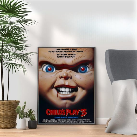 チャッキー チャイルド・プレイ3 ポスター：ヴィンテージホラー映画