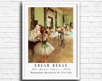 Edgar Degas 'the Dance Class' Fine Art Reproduction Poster Print
