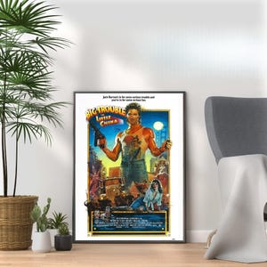 Big Trouble In Little China - Vintage 80s Movie Print Retro Film Wall Art Collection for Movie Lovers & Pop Culture Fans A3 A4 A5 Home Décor
