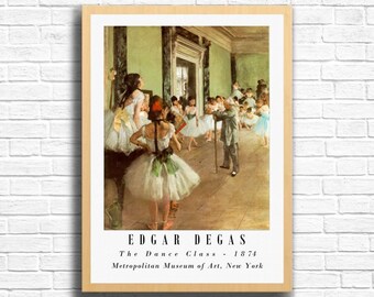 Edgar Degas 'the Dance Class' Fine Art Reproduction Poster Print