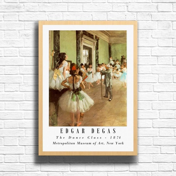Edgar Degas 'the Dance Class' Fine Art Reproduction Poster Print