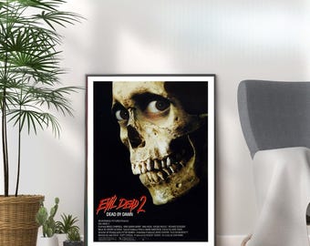 Evil Dead 2 Movie Poster – Vintage Horror Film Print