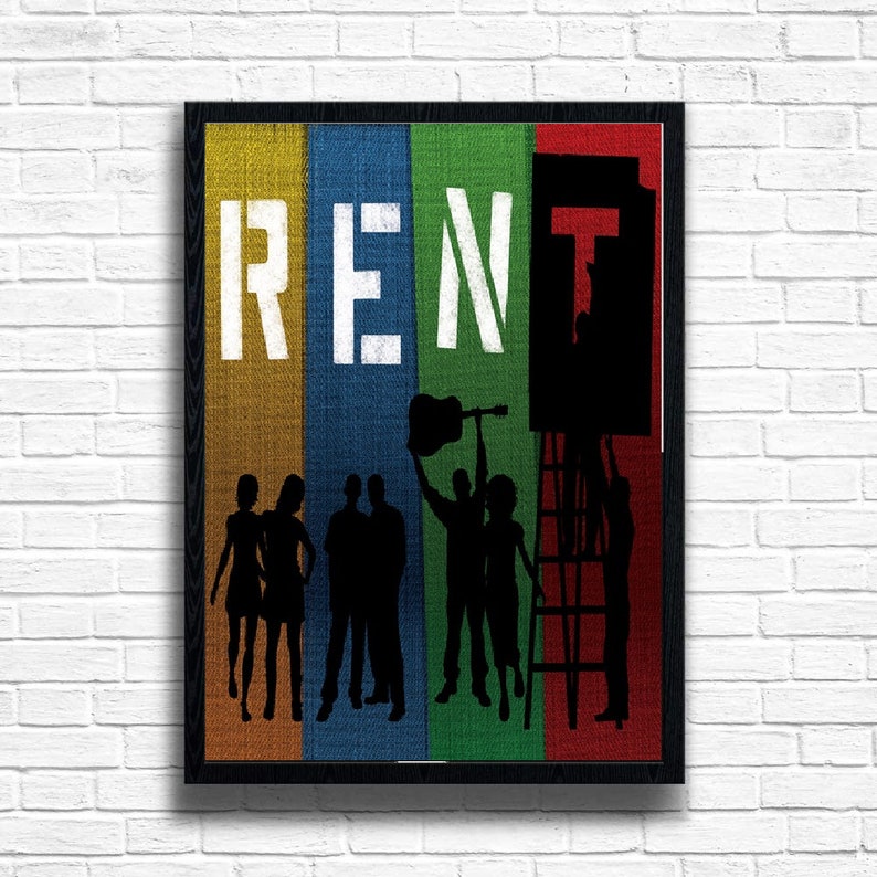 Rent Musical Poster: Broadway Theatre Wall Art - Etsy