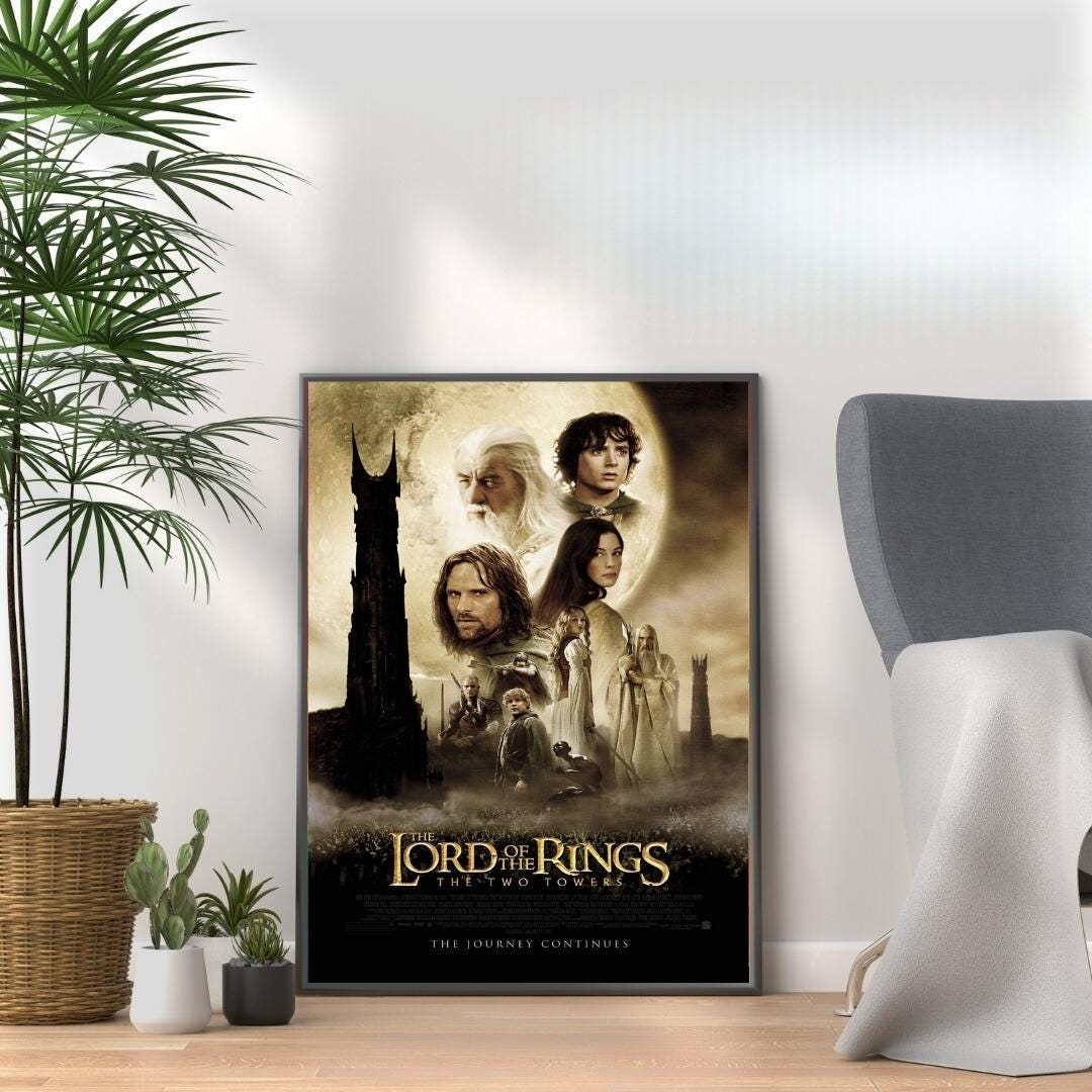 The Lord of the Rings: the Two Towers - Movie Poster Print - Etsy