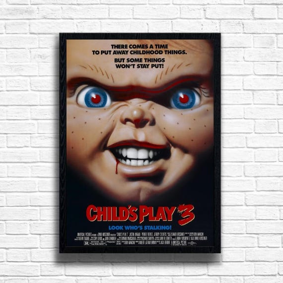 チャッキー チャイルド・プレイ3 ポスター：ヴィンテージホラー映画