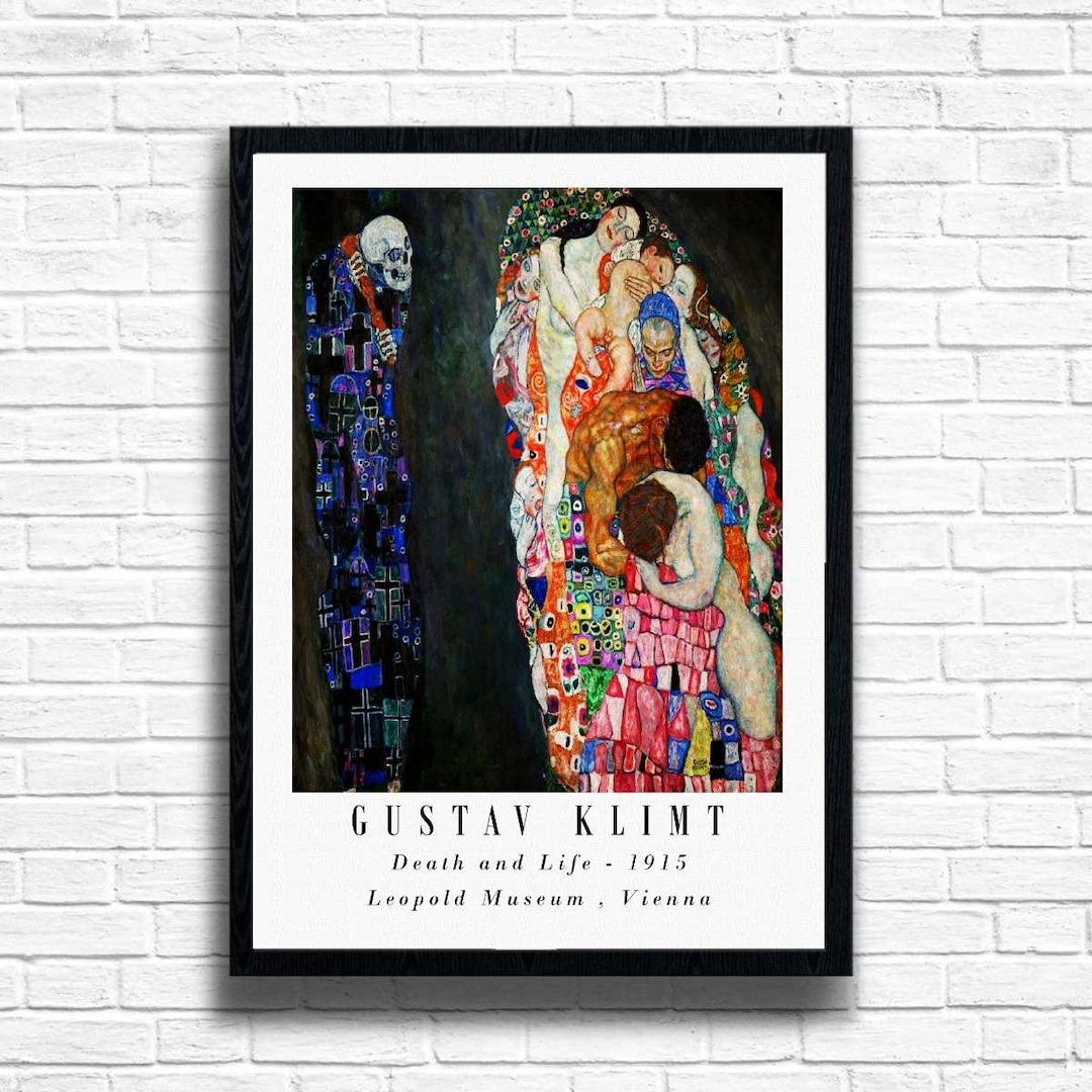 グスタフ・クリムト - 死と生の版画：美術複製 - Etsy 日本