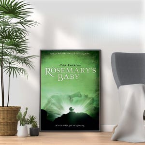 Rosemary&#39;s Baby Movie Poster: Vintage Horror Film Art Print