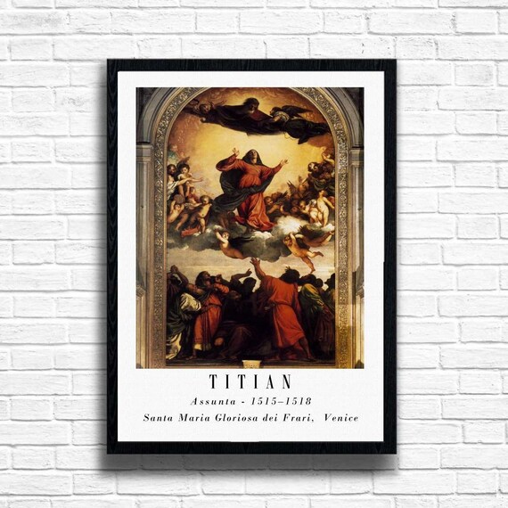 Titian - Assunta Fine Art Print: Classic Painting Reproduction - Etsy