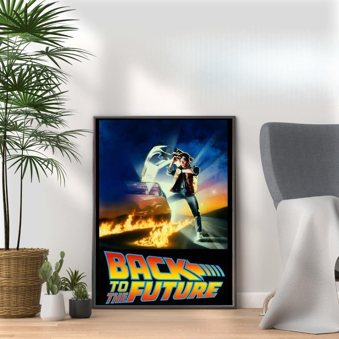 バック・トゥ・ザ・フューチャー映画ポスター：80年代レトロ映画アート